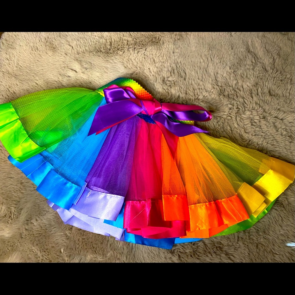 Toddler rainbow tutu